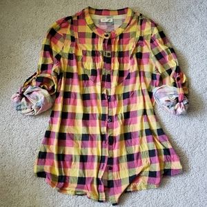 Silence + Noise brand top size l plaid